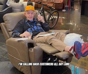 2.1K views · 2.9K reactions | Mattress Mack is back at Gallery Furniture, kicking back in the Flexsteel Cougar Cappuccino recliner with cupholders, electric remotes, and more! Come shop great deals TODAY at the Extended Labor Day Super Sale, 2 FOR 1 RECLINERS and more!! Learn more at https://galleryfurniture.biz/3VUcVW2! | Gallery Furniture | Facebook