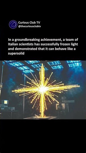 Scientists Create 'Frozen Light' - The Mind-Bending Supersolid State!
