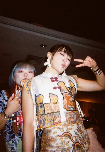 Surprising Christy Ng with a Kodak FunSaver Camera