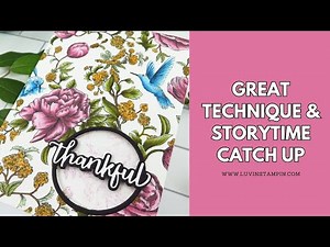 Beautiful Window Card Technique & Quick Story Time