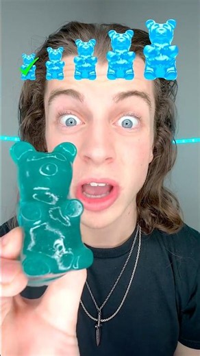 Small, Big, Giant Blue Gummy Bear!? #survival