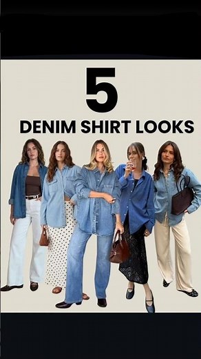 5 Denim Shirt Looks Every Girl Must Try 💙✨ #gorillatag