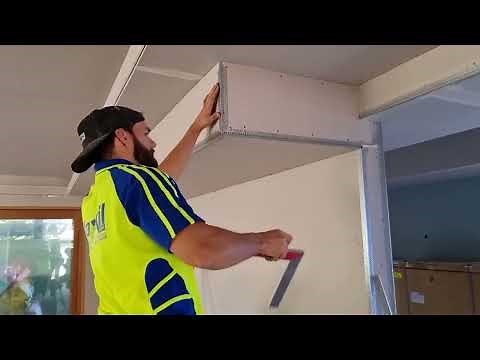 The Work Involved to Get Drywall Bulkheads Perfectly Straight