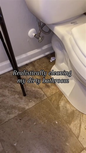 Realistic Bathroom Cleaning with a Dog Mom