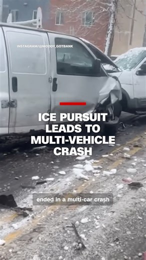 A pursuit by ICE agents in Newark ended in a multi-car crash involving three children, according to the mayor of New Jersey. ICE agents were attempting to pull over a van, which led to a car chase through the city. | CNN