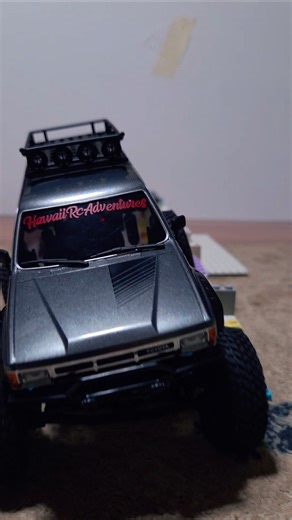 kids built a #Lego course for the #kyosho #4runner #rc #rccrawler