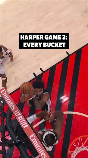 A record performance for our rook @dy1anharper 📊▪️ Youngest guard in NBA history with a double-double in a postseason game▪️ Fourth rookie with 25 points and 10 rebounds off the bench in a postseason game▪️ Second-youngest player to score 20+ points off the bench in a postseason game#PorVida | @HEB | @Ledger