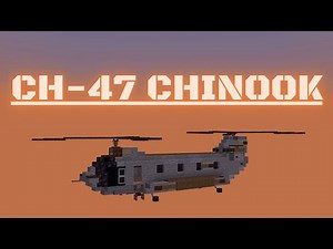 Minecraft: How to build a Helicopter in Minecraft (CH-47 Chinook) Minecraft Helicopter Tutorial