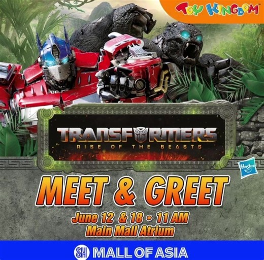 1.4K views · 24 reactions | Autobots, roll out! 烙料 Get a chance to meet your favorite Transformers on June 12 & 18 at the Main Mall Atrium! Experience the ultimate adventure, and have fun with exciting games, activities and surprises 朗 See you there! #MOAExclusive #EverythingsHereAtSM | SM Mall of Asia Official | Facebook