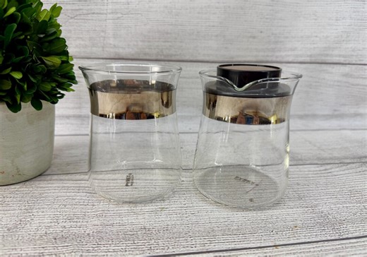 Vintage Pyrex Glass Sugar and Creamer Set - Etsy