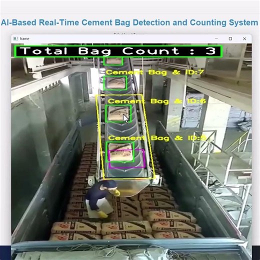 🏗️Real-Time Cement Bag Detection & Counting Using AI YOLOv11 + Python + Computer Vision