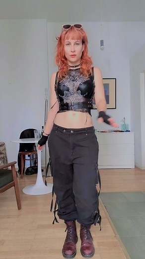 27K views · 861 reactions | Here’s an older trend but, it’s fun to show off my fashion when I can #altmodel #berlin #berlinfashion | Meisha Mock | Facebook