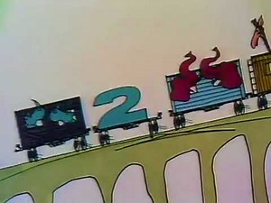 Sesame Street - 2 Trains (my favorite animated clip!)