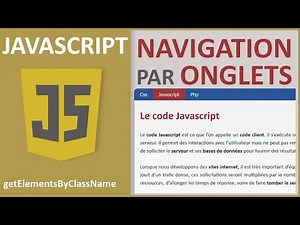 Navigation Javascript par onglets