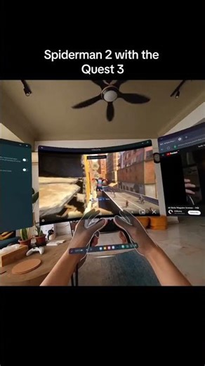 SpiderMan Whit The Quest 3. Why use PS5 if u have a Meta Quest 🫰🏼