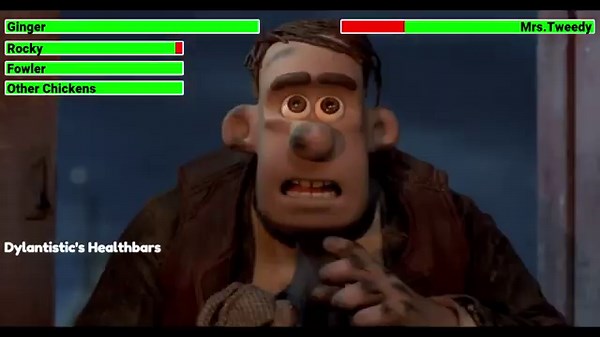 Chicken Run (2000) Final Battle with healthbars (REUPLOAD)