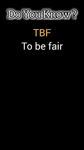 TBF Meaning || Short Chatting Words #english #englishvocabulary