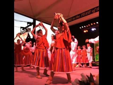 Traditional dance from the Madeira Islands at the Feast
