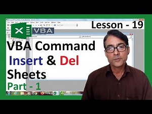 Excel VBA Command | Insert new sheet with VBA Code | Excel VBA Lesson -19 | Excel VBA for beginners