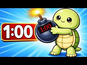 Timer Bomb Turtle 1 Minute Smooth Countdown