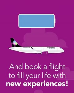 Fill up your battery🔋and discover new experiences with our v.club membership! Join today and enjoy the lowest prices to fly, exclusive promos and more! 😄✈️ | Volaris