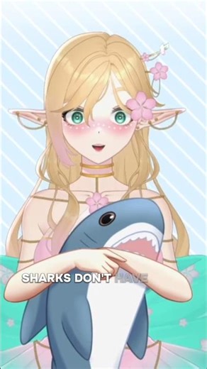 Shark Fact - Skeletons! #elf #vtuber #envtuber #vtubermodel #anime #shark #fact #animal #animalfacts