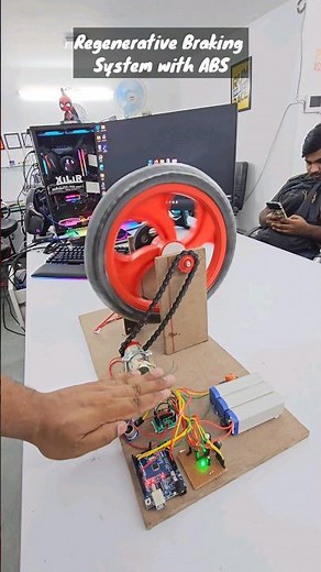 Regenerative Braking System with ABS | Intelligent Braking project , Accident Safety #project