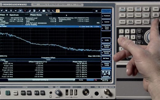 使用罗德与施瓦茨的 R&S®FSW 信号与频谱分析仪进行相位噪声测量
