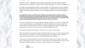 Stimulus check letters are not a scam, says Better Business Bureau