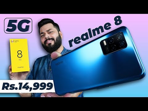 realme 8 5G Unboxing And First Impressions | Cheapest 5G Phone ⚡ Dimensity 700, 90Hz Screen & More