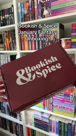 Unboxing my @Bookish&Spice.AU January fantasy book box!! I’m obsessed 😍 #fyp #booktok #romantasy #bookbox #unboxing