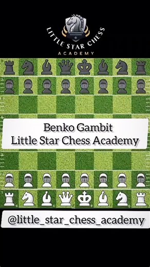 Little Star Chess Academy on Instagram: "👻 He thought he was winning… until the Benko started breathing fire One pawn down, endless pressure up. Welcome to the Benko Gambit. ♟🔥 #chess #benkogambit #chessreels"