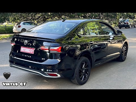 New 2024 Volkswagen Virtus GT Plus Edge Edition 🖤 Black Colour - 1.5L Turbo | Walkaround Review!