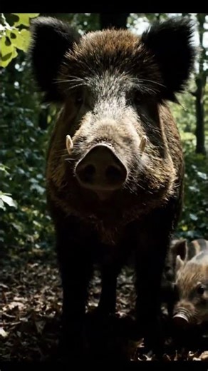 Wild Boar Family in the Forest: A Glimpse of Nature’s Wild Side #WildBoar #WildlifeShorts