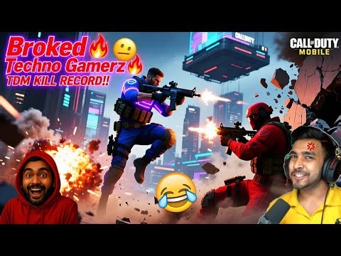 Broked 😈Techno Gamerz 🔥TDM KILL RECORD😱 #codmobile