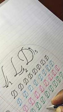 Lesson 7 | Learning to write cursive capital letter "D" (for beginners)