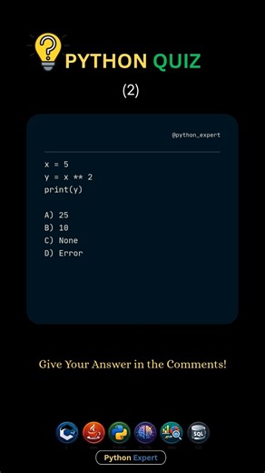 🐍 Python Quiz #2 | What Will This Code Output? #coding #python #programming #pythonquiz #100days