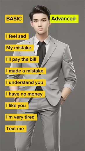 1.3M views · 32K reactions | Basic vs advanced English #learn #learning #English #ESL | Broadway English Academy | Facebook