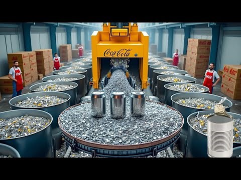 Incredible Process: How Millions Of Soda Cans Are Recycled Efficiently | Aluminium Recycling Process