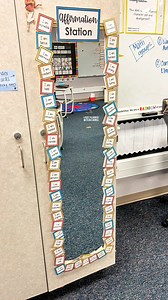 AFFIRMATION STATION CARDS: https://www.teacherspayteachers.com/Product/Affirmation-Cards-for-Classroom-Mirror-Classroom-Decor-8220225 🤍Let’s make an affirmation station! Use this cheap mirror from @walmart and these affirmation cards to encourage your students to have confidence!I had two of these in my last classroom - the one I made in this video and a smaller one! Do you have an affirmation station? ⬇️.......#teacherspayteachers #socialemotionallearning #socialemotionaldevelopment #socialemo