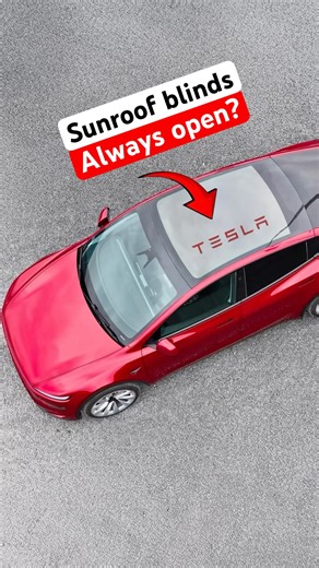 Tesla Model Y Sunroof cannot be closed using Blinds? #manishbhardwaj #teslaindia #review #shorts