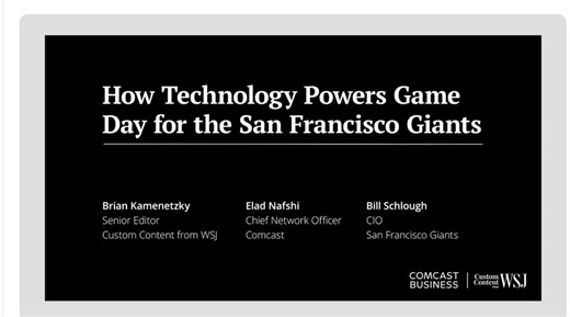 How Technology Powers Game Day for the San Francisco Giants | Jonathan Gray