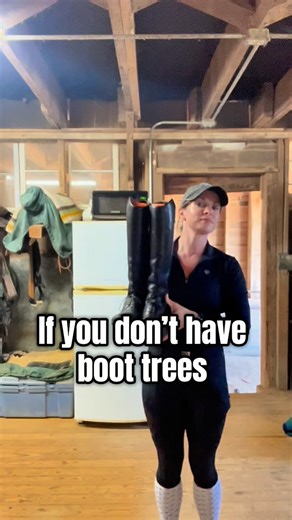 Boot trees are so important, because they’ll protect the structure of your tall boots (and we all know that’s an investment worth protecting 🙃). My favs are from @ariatequestrian BUT if you don’t have any, grab a pool noodle!! It’ll do the trick! #equestriantips #equestrianblogger #horsetagram | klairelisabeth