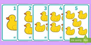 Five Little Ducks Counting Display Posters