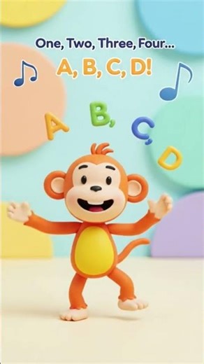 ABC 123 for Kids Play Time 🐵 | Fun Learning Shorts ! #KIDSWORLDRHYMESTV #rhymes #DreamScreenAI