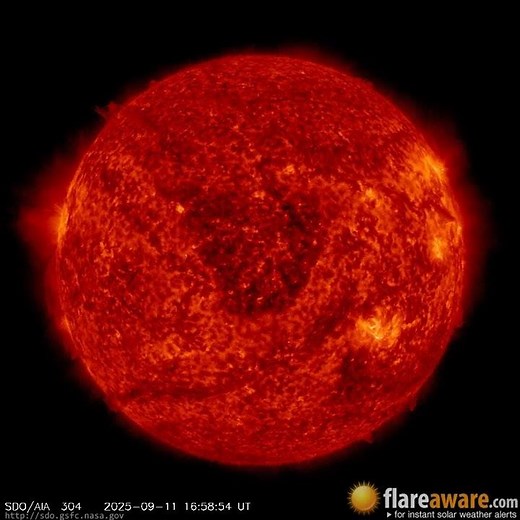 11 Sep - 12 Sep: 24 Hour Solar Activity (Earth Facing; Solar Storm, Sunspot, Solar Flare, CME)