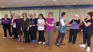 Northern Ireland has a growing older population. Official figures show that in the next ten years there will be more over 65s than children. But lack of fitness is a big problem meaning older people are particularly prone to conditions like type 2 diabetes as well as depression and social isolation. A group of women in the Shankill area are bucking this trend - for more than a decade they've been meeting up each week for their exercise fix. Catherine Smyth went along to meet them. | BBC Newsline
