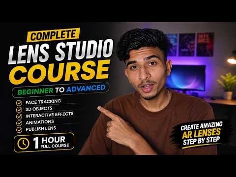 Lens Studio Complete Course 2026 | Learn Snapchat AR Lens Creation in 60 Minutes