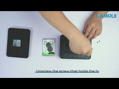 Kamrui JK06 installation 2.5" SSD hard drive tutorial