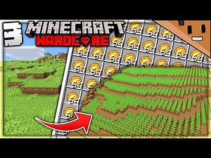 I Built a MASSIVE Automatic Farm in Minecraft Hardcore... (#3)